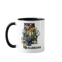 Alabama Staat Tattoo Style - Jazz & Magnolia