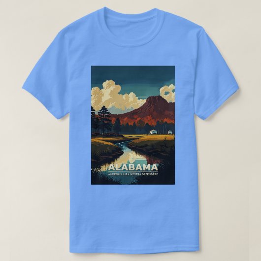 Alabama Staat Travel 3 T-Shirt (Design vorne)