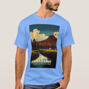 Alabama Staat Travel 3 T-Shirt