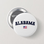 Alabama Staat USA Flag Vintag erschüttert Button (Vorne & Hinten)