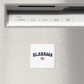 Alabama Staat USA Flag Vintag erschüttert Magnet (In Situ (Geschirrspüler))