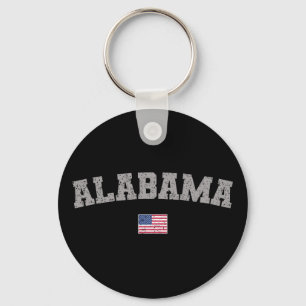 Alabama Staat USA Flag Vintag erschüttert Schlüsselanhänger