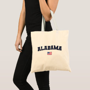 Alabama Staat USA Flag Vintag erschüttert Tragetasche