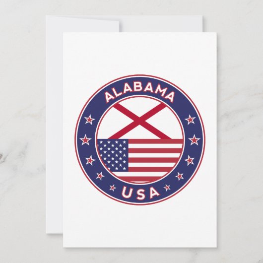 Alabama, Staaten der USA, Einladung (Vorderseite)