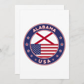 Alabama, Staaten der USA, Einladung (Vorne/Hinten)