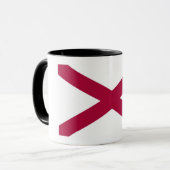 Alabama-Staats-Flagge Tasse (Vorderseite Links)
