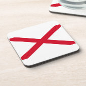 Alabama-Staats-Flaggen-Entwurf Getränkeuntersetzer (Linke Seite)