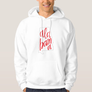 Alabama-Staats-Kontur Hoodie