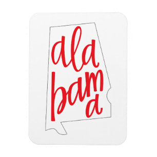 Alabama-Staats-Kontur Magnet