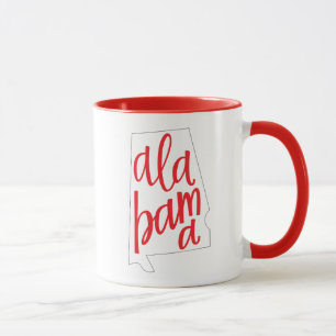 Alabama-Staats-Kontur Tasse