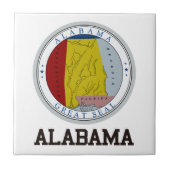 Alabama-Staats-Siegel Fliese (Vorderseite)
