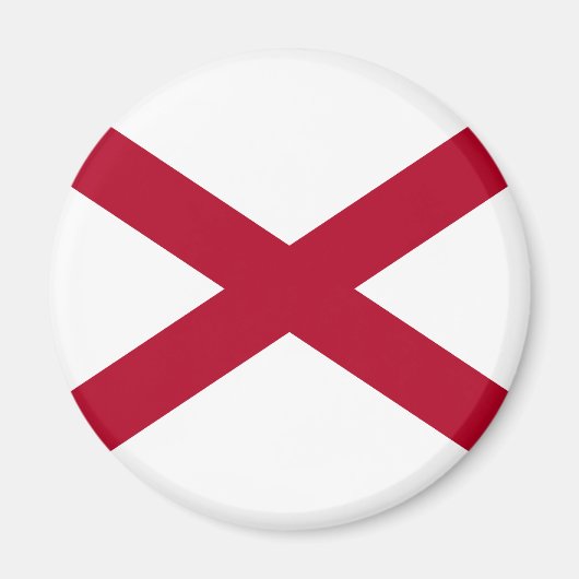 Alabama Staatsflagge Magnet (Vorne)
