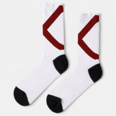 Alabama Staatsflagge Socken (Linkes Detail)