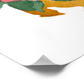 Alabama Staatsform Gelbhammer Kamelie Blüte Poster (Ecke)