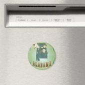 Alabama-Staatskarte – Grün Magnet (In Situ (Geschirrspüler))