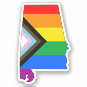 Alabama Staatsstolz LGBTQ Progress Prix Aufkleber