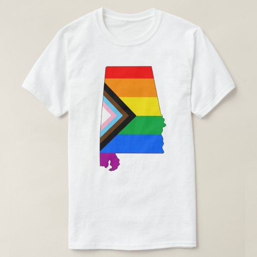 Alabama Staatsstolz LGBTQ Progress Prix T-Shirt (Design vorne)