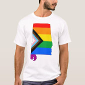 Alabama Staatsstolz LGBTQ Progress Prix T-Shirt (Vorderseite)