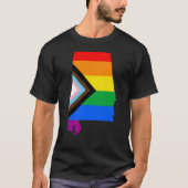 Alabama Staatsstolz LGBTQ Progress Prix T-Shirt (Vorderseite)
