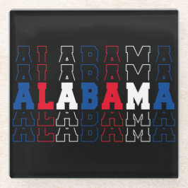 Alabama Stacks Art Glasuntersetzer