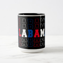 Alabama Stacks Art Zweifarbige Tasse