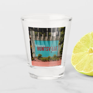 Alabama-Stadt Huntsville Schnapsglas
