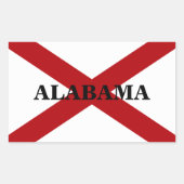 Alabama State Flag Custom Aufkleber (Vorderseite)