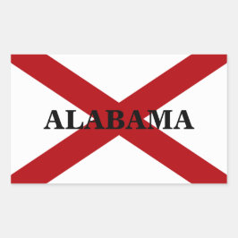 Alabama State Flag Custom Aufkleber