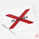 Alabama State Flag Custom Aufkleber (Umschlag)