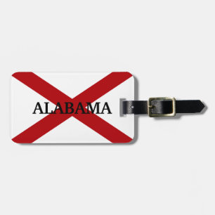 Alabama State Flag Custom Luggage Tag Gepäckanhänger