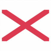 Alabama State Flag Design Aufkleber (Vorderseite)