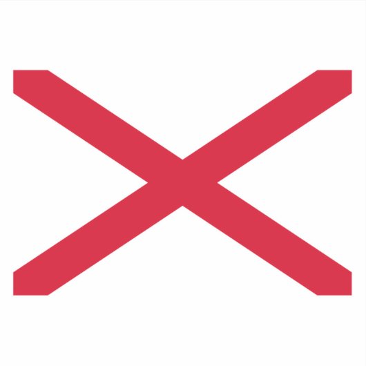 Alabama State Flag Design Aufkleber (Vorderseite)