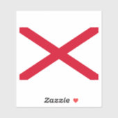 Alabama State Flag Design Aufkleber (Blatt)