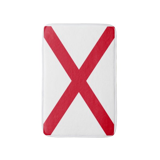 Alabama State Flag Design Badematte (Vorderseite Vertikal)