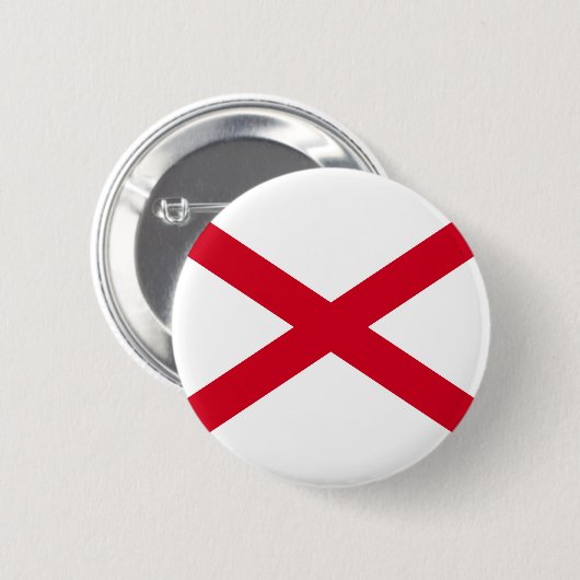 Alabama State Flag Design Button (Vorne & Hinten)