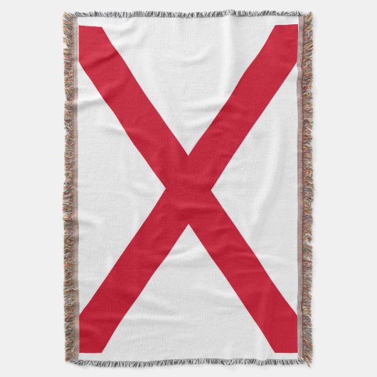 Alabama State Flag Design Decke (Vorderseite Vertikal)