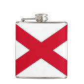 Alabama State Flag Design Flachmann (Vorderseite)