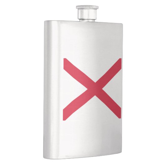 Alabama State Flag Design Flachmann (Rechts)