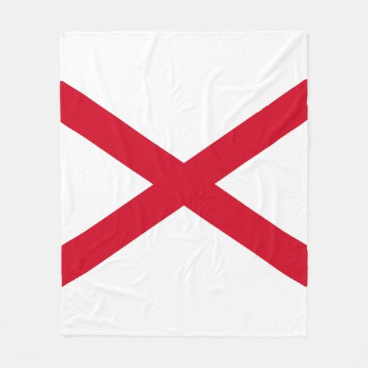 Alabama State Flag Design Fleecedecke (Vorderseite)