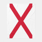 Alabama State Flag Design Fleecedecke (Vorderseite)