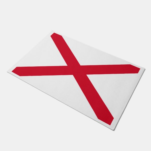 Alabama State Flag Design Fußmatte (Schrägansicht)