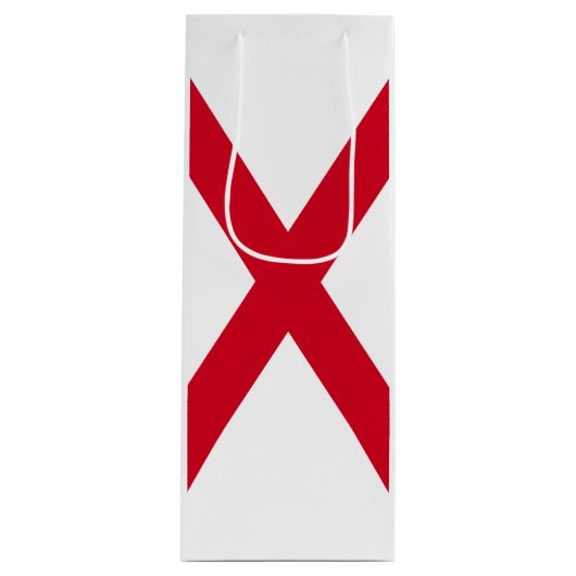 Alabama State Flag Design Geschenktüte Für Weinflaschen (Vorderseite)