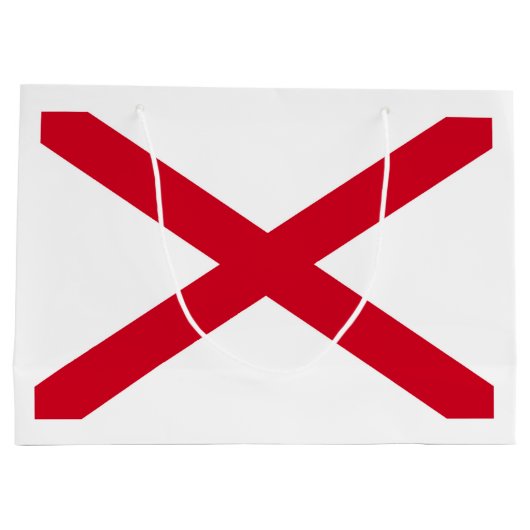 Alabama State Flag Design Große Geschenktüte (Rückseite)