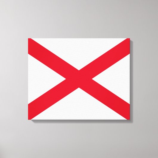 Alabama State Flag Design Leinwanddruck (Vorderseite)