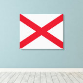 Alabama State Flag Design Leinwanddruck (Insitu (Holzboden))