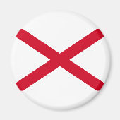 Alabama State Flag Design Magnet (Vorne)