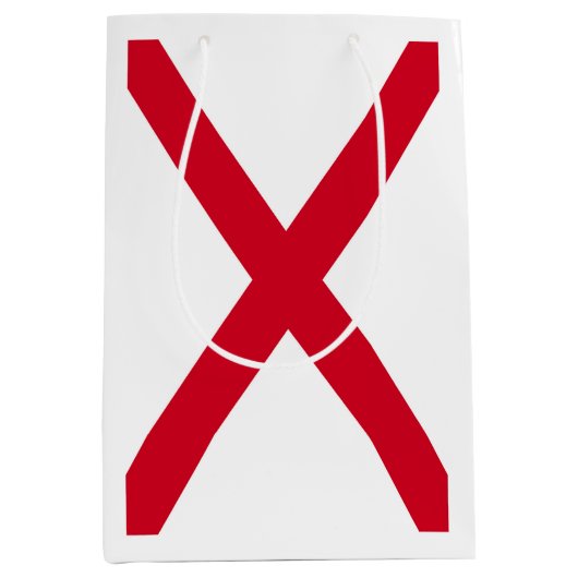 Alabama State Flag Design Mittlere Geschenktüte (Vorderseite)
