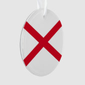 Alabama State Flag Design Ornament (Vorderseite)