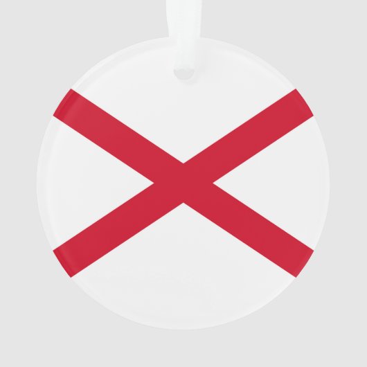 Alabama State Flag Design Ornament (Rückseite)