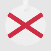 Alabama State Flag Design Ornament (Vorderseite)